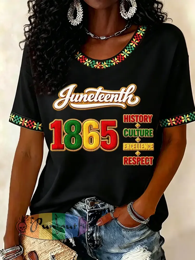 Women’s Juneteenth Print Casual Tee