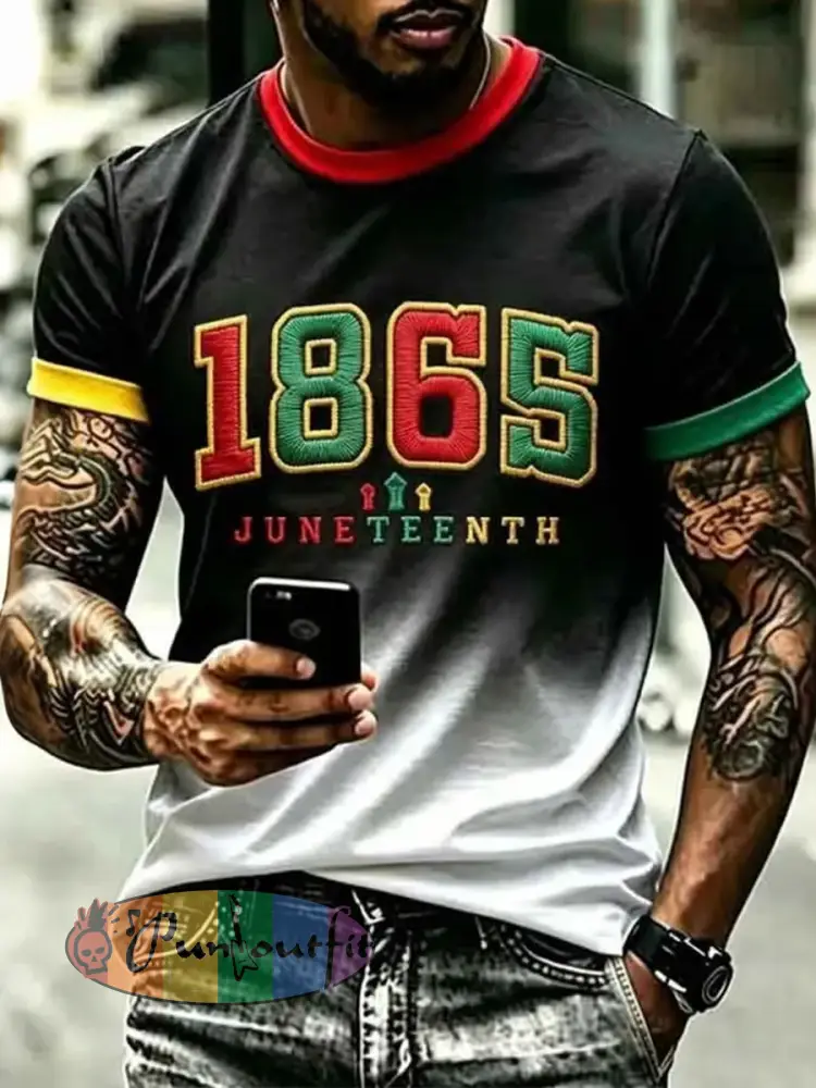 Men’s Juneteenth 1865 Short Sleeves T-shirt
