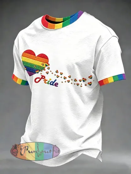 Men’s Pride Month Printed short sleeves t-shirt