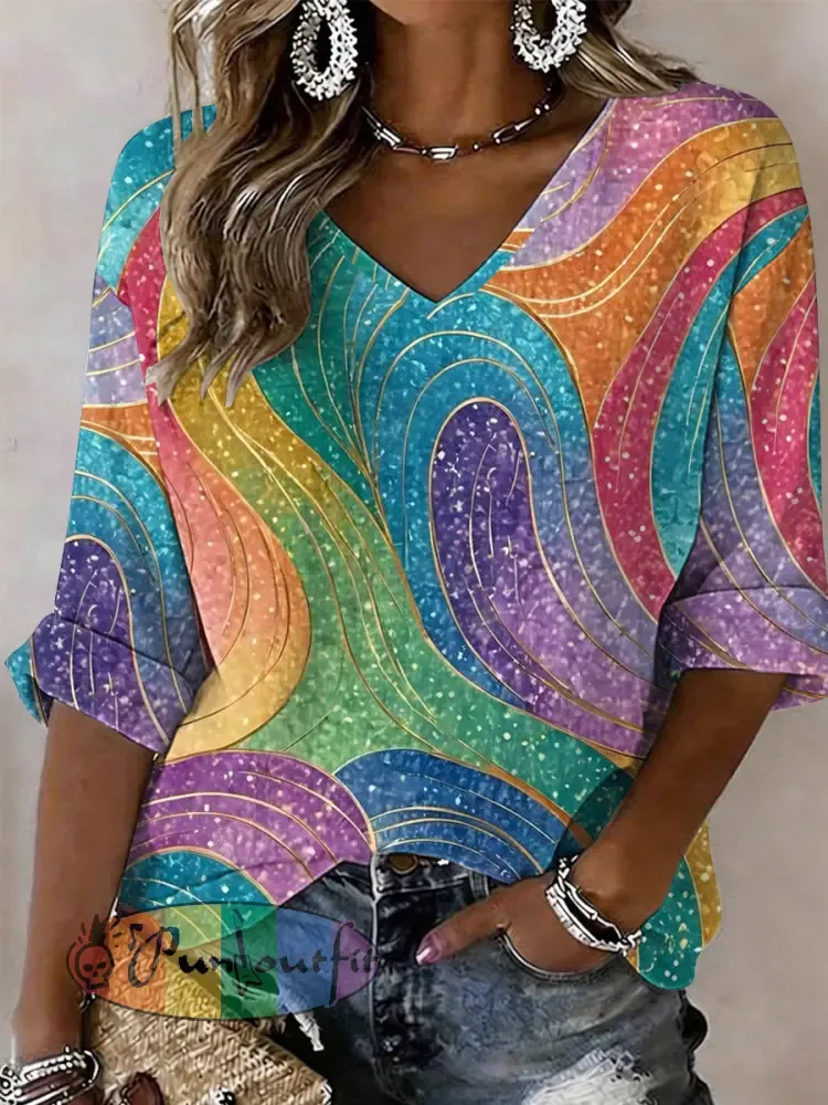 Women’s Pride Month Print Casual T-shirt