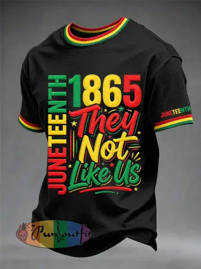 Men’s Juneteenth They Not Like Us Print Casual Tee