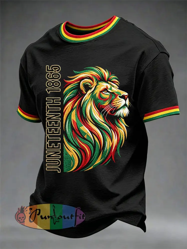 Men’s Juneteenth Print Casual Tee