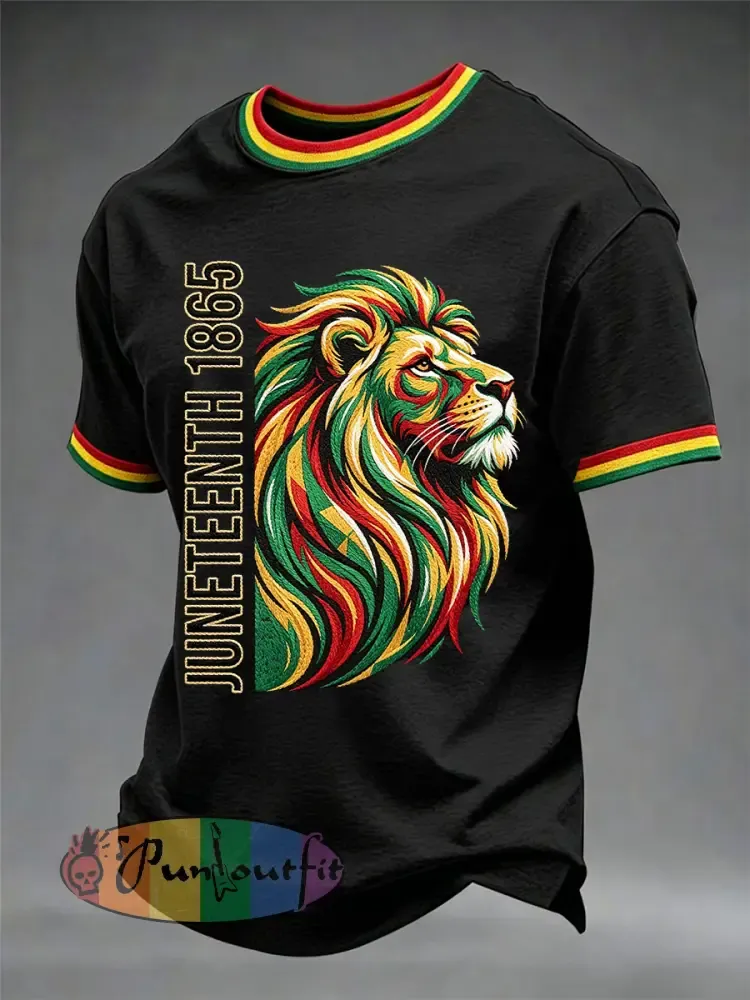 Men’s Juneteenth Print Casual Tee