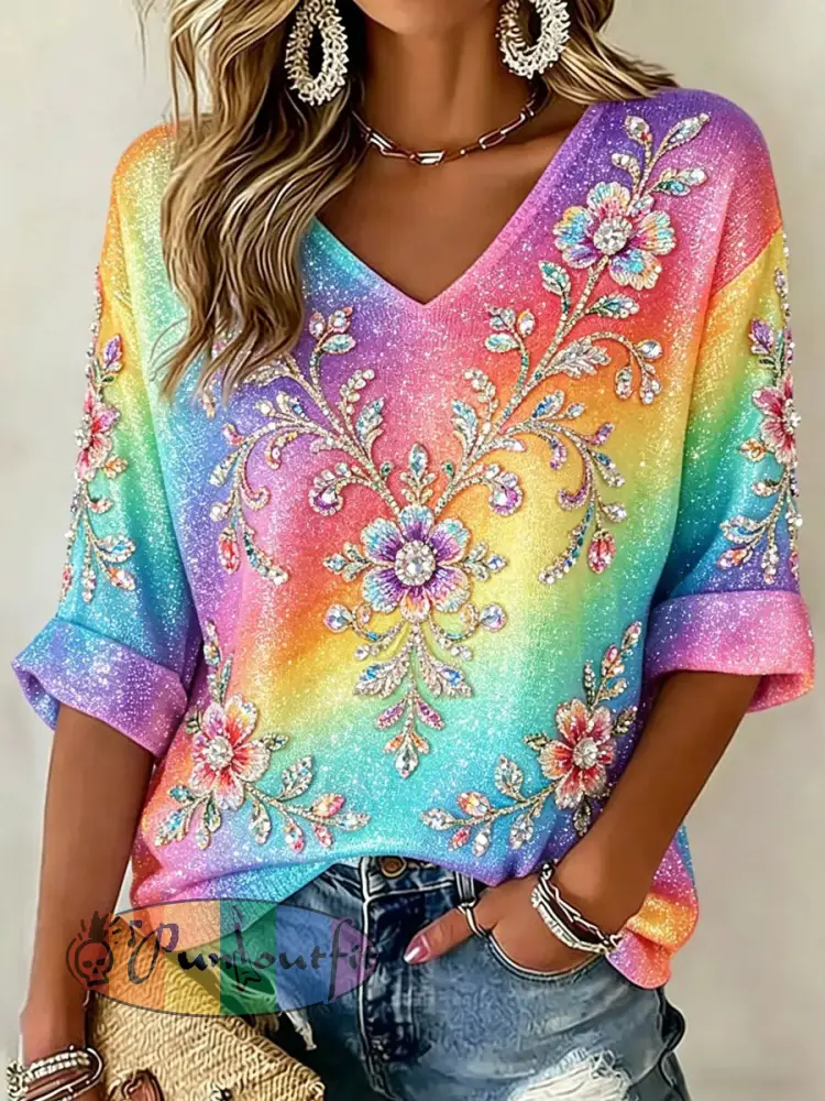 Women’s Pride Month Print Casual T-Shirt