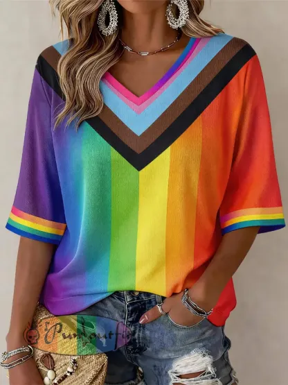 Women’s Pride Month Print Casual T-shirt