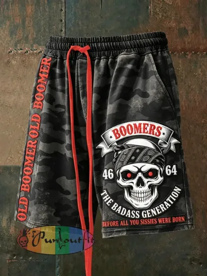 Men’s Don’t Piss Off Old Peopel Drawstring Shorts