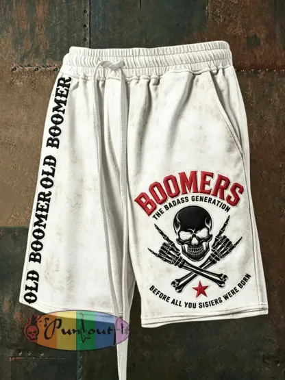Men’s Don’t Piss Off Old Peopel Drawstring Shorts
