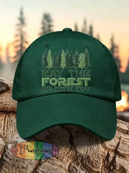Unisex Resort May The Forest Be With You Print Cap