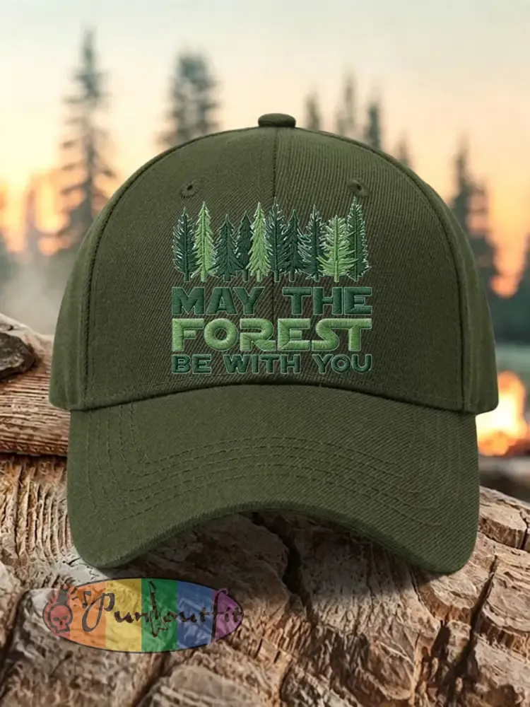 Unisex Resort May The Forest Be With You Print Cap