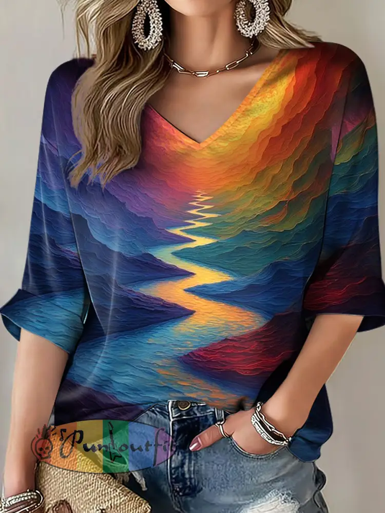 Women’s Pride Month Print Casual T-Shirt