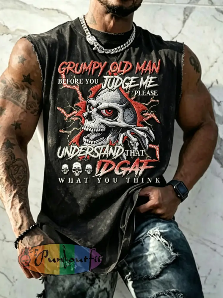 Men’s Grumy Man Printed Tank Top