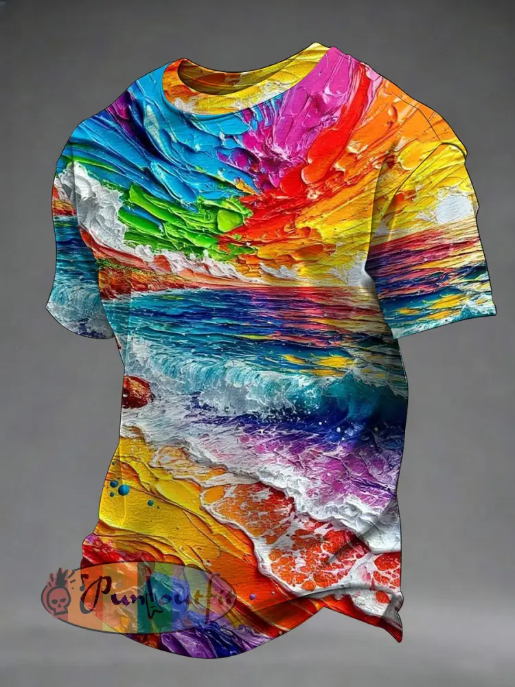 Men’s Pride Month Print Casual T-Shirt