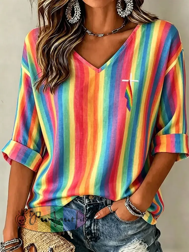 Women’s Pride Month Print Casual T-Shirt