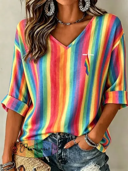 Women’s Pride Month Print Casual T-Shirt