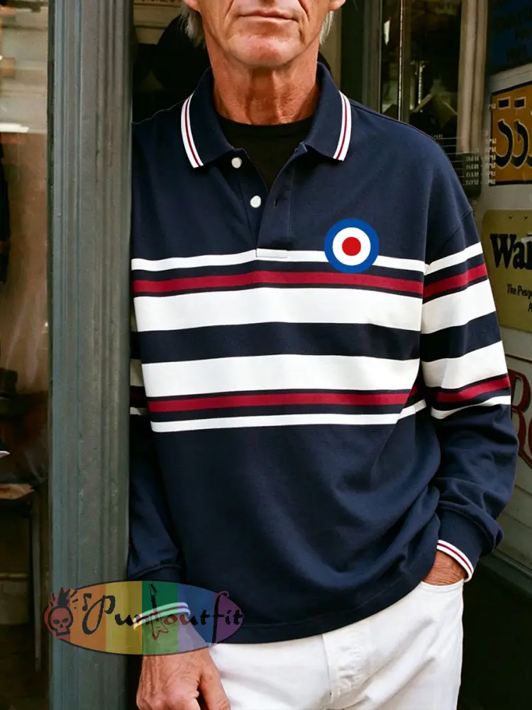 Men’s UK Mods Music Lover Printed Casual Tops