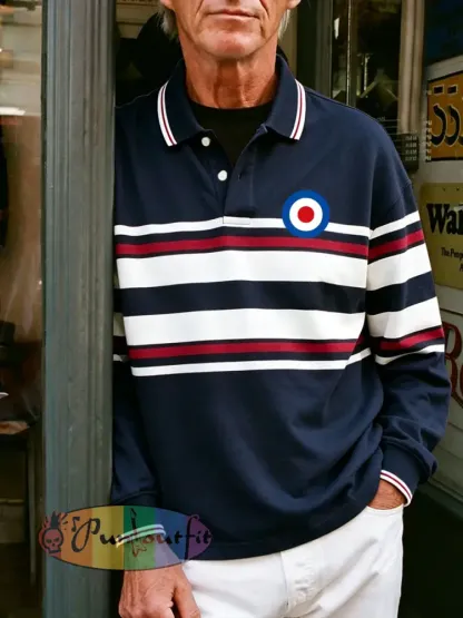 Men’s UK Mods Music Lover Printed Casual Tops