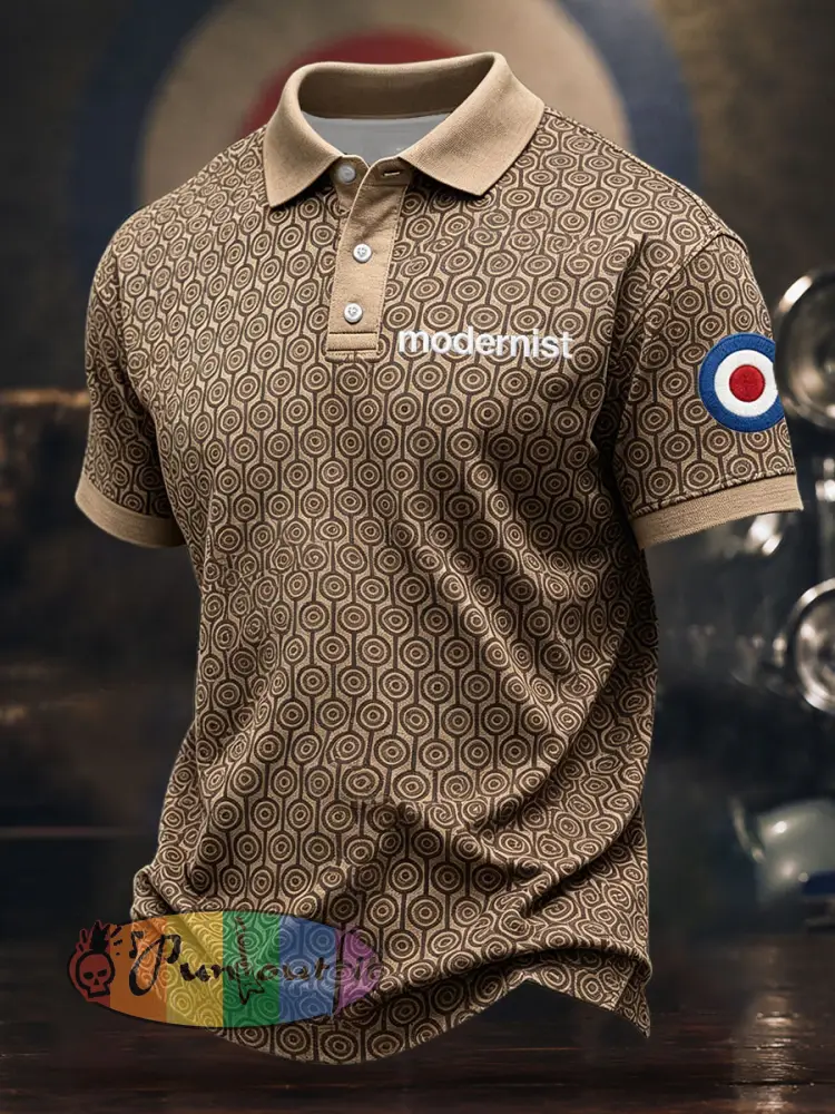 Men’s UK Mods Music Lover Printed Casual Tops