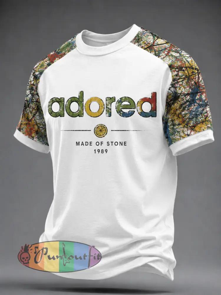 Men’s Lemon Roses Music Lover Printed short sleeve t-shirt