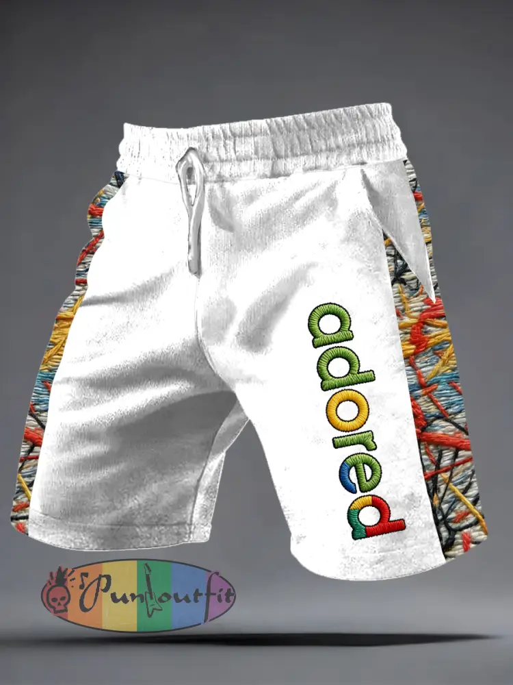 men’s adored Printed shorts