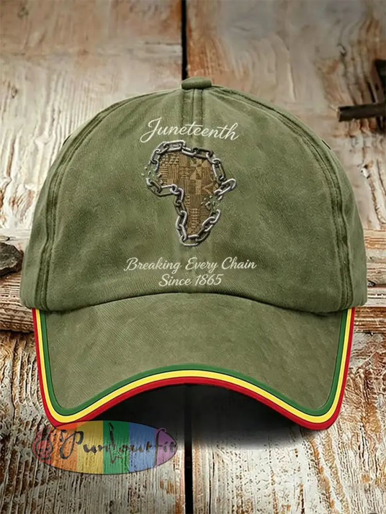 Unisex Juneteenth Breaking Every Chain Since 1865 Hat