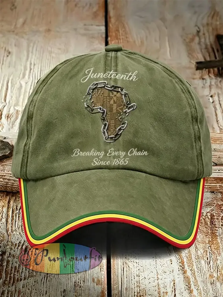 Unisex Juneteenth Breaking Every Chain Since 1865 Hat