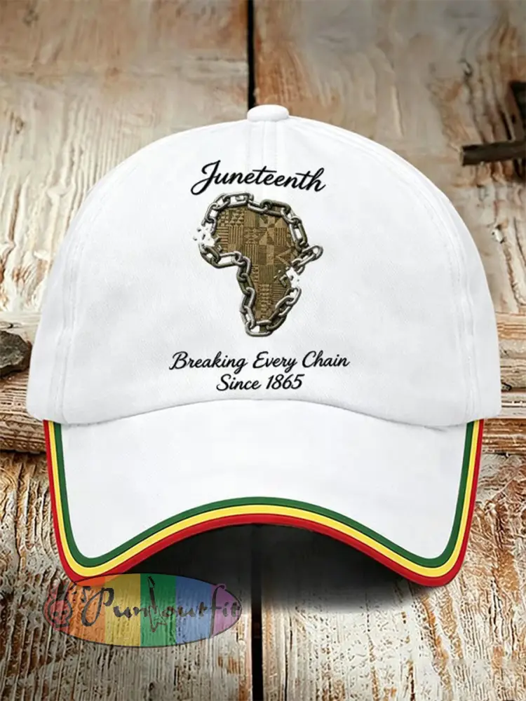 Unisex Juneteenth Breaking Every Chain Since 1865 Hat
