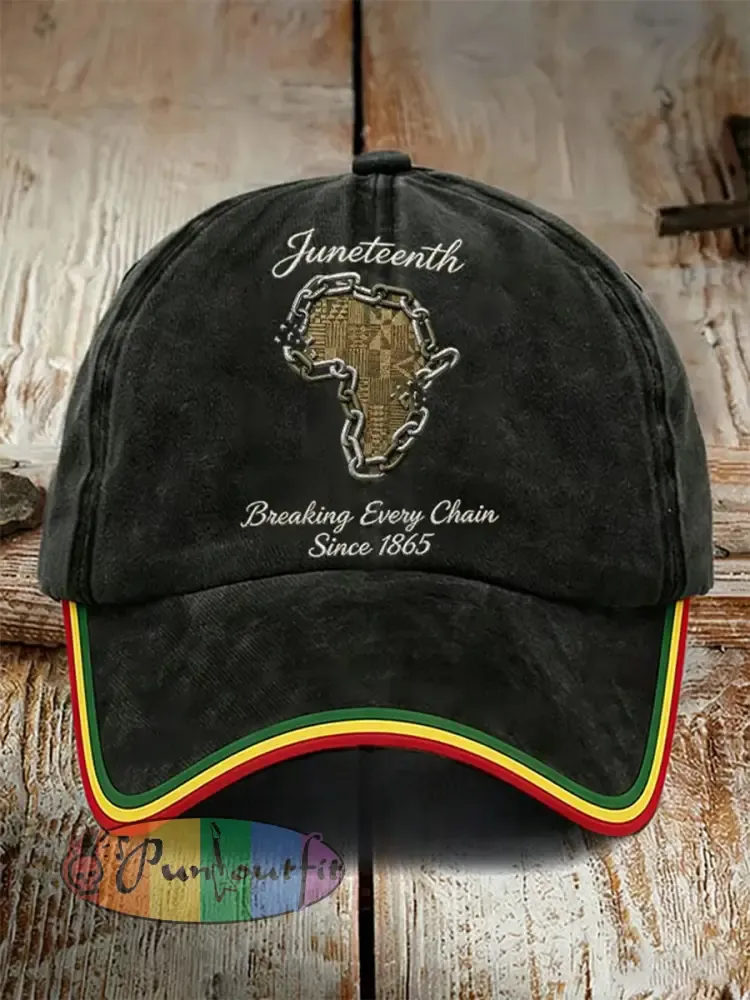 Unisex Juneteenth Breaking Every Chain Since 1865 Hat
