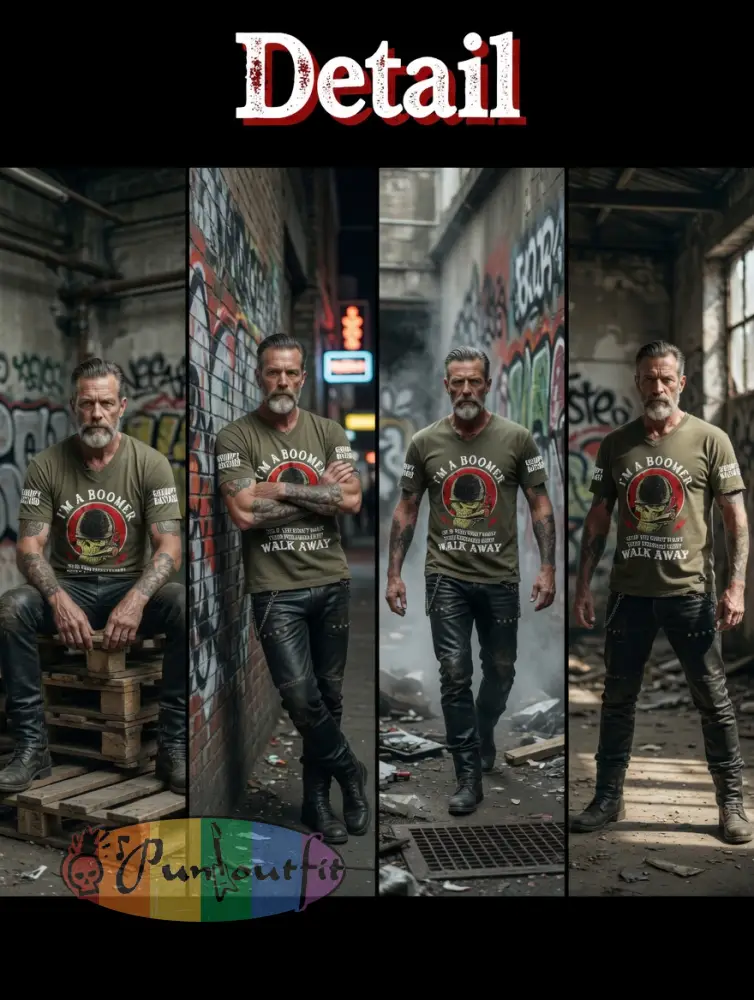Men’s Old Fuckers Club Printed Vintage Fashion Loose Short Sleeve T-Shirt