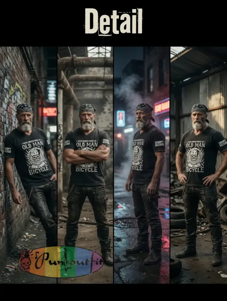 Men’s Old Fuckers Club Printed Vintage Fashion Loose Short Sleeve T-Shirt