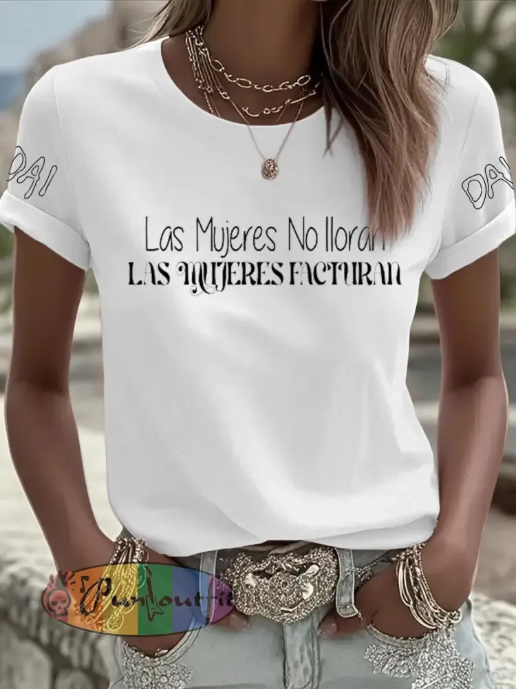 Women’s Shakira Dai Dai Print Iron On Short Sleeve T-Shirt