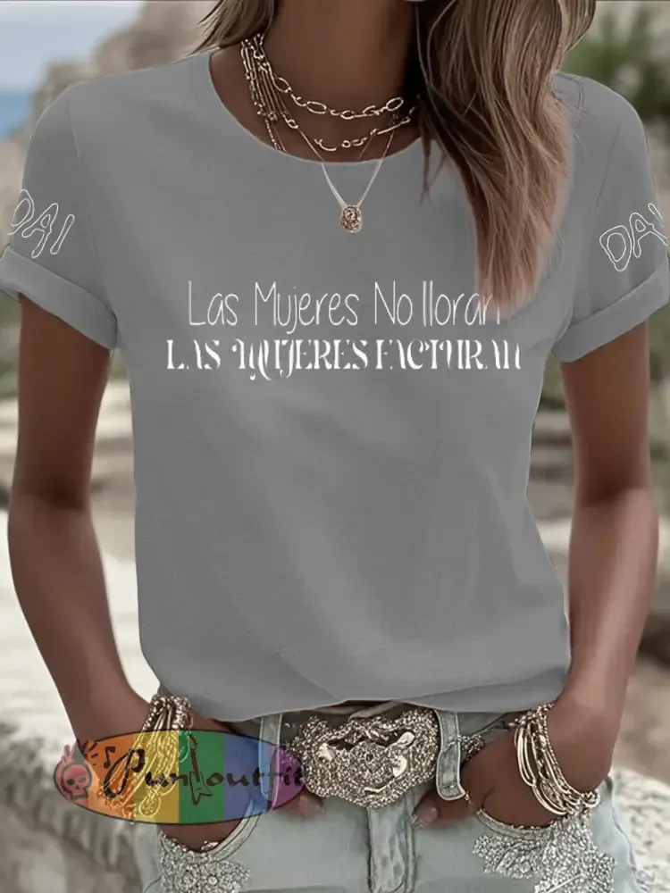 Women’s Shakira Dai Dai Print Iron On Short Sleeve T-Shirt