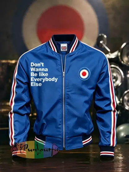Men’s UK Mods Music Lover Printed Monkey Jacket