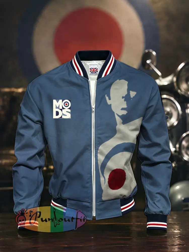 Men’s Mods UK Music Lover Printed Monkey Jacket