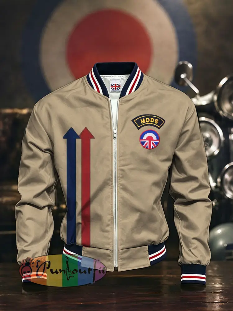 Men’s Mods UK Music Lover Printed Monkey Jacket
