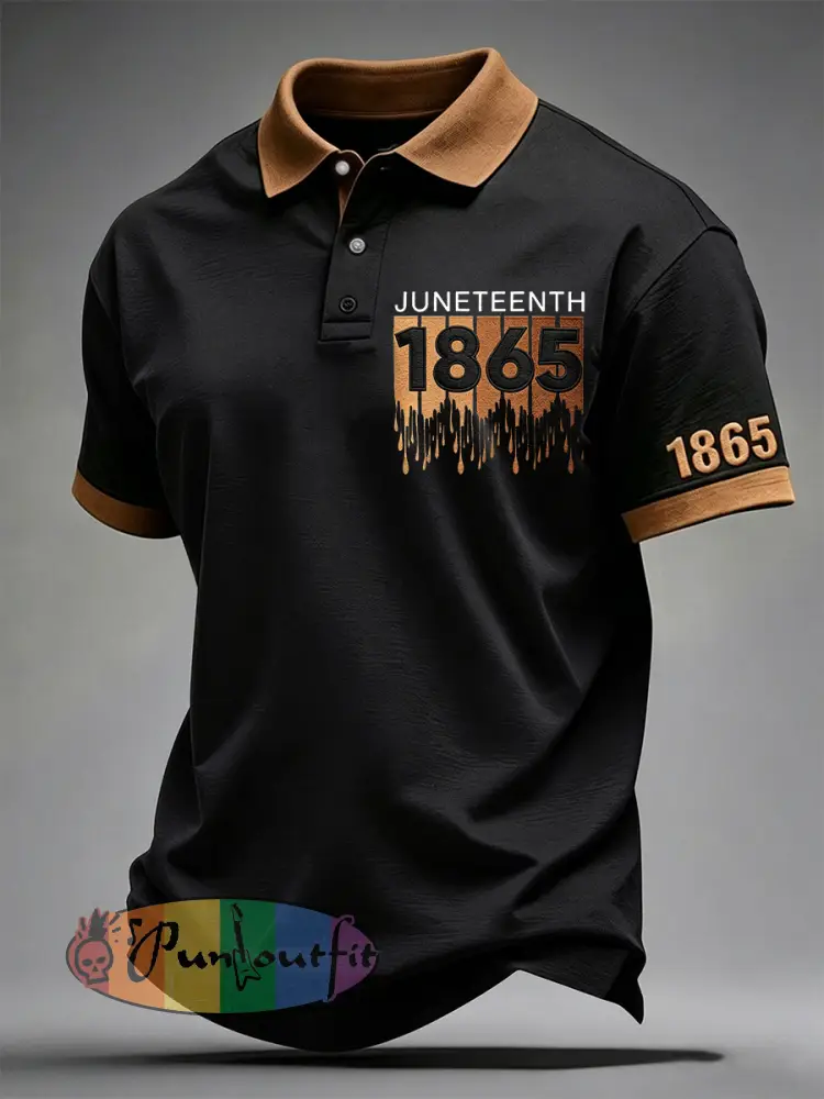 Men’s Juneteenth Print Polo