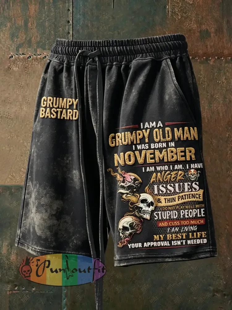 Men’s Grumy Old Man Drawstring Shorts