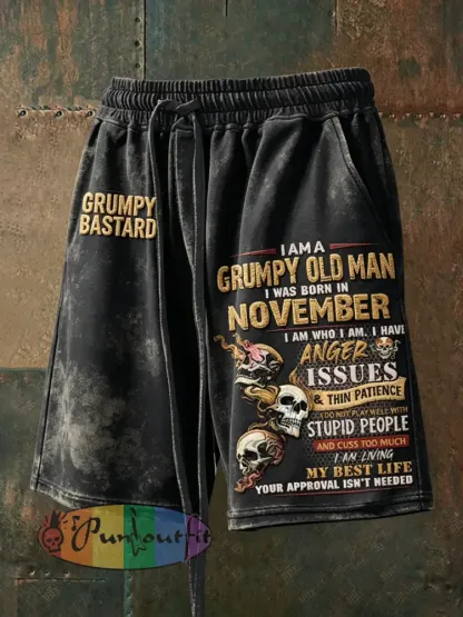 Men’s Grumy Old Man Drawstring Shorts