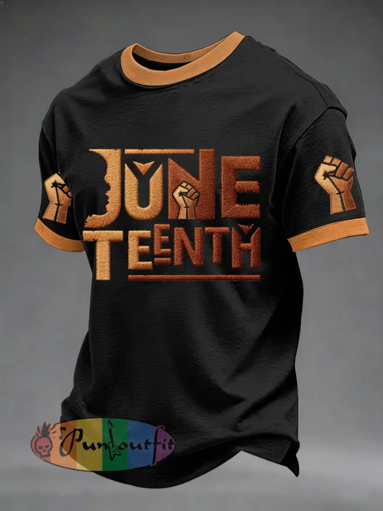 Men’s Juneteenth Print Tee - Black · S