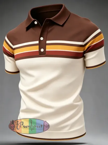 Men’s Retro polo shirt - B · S