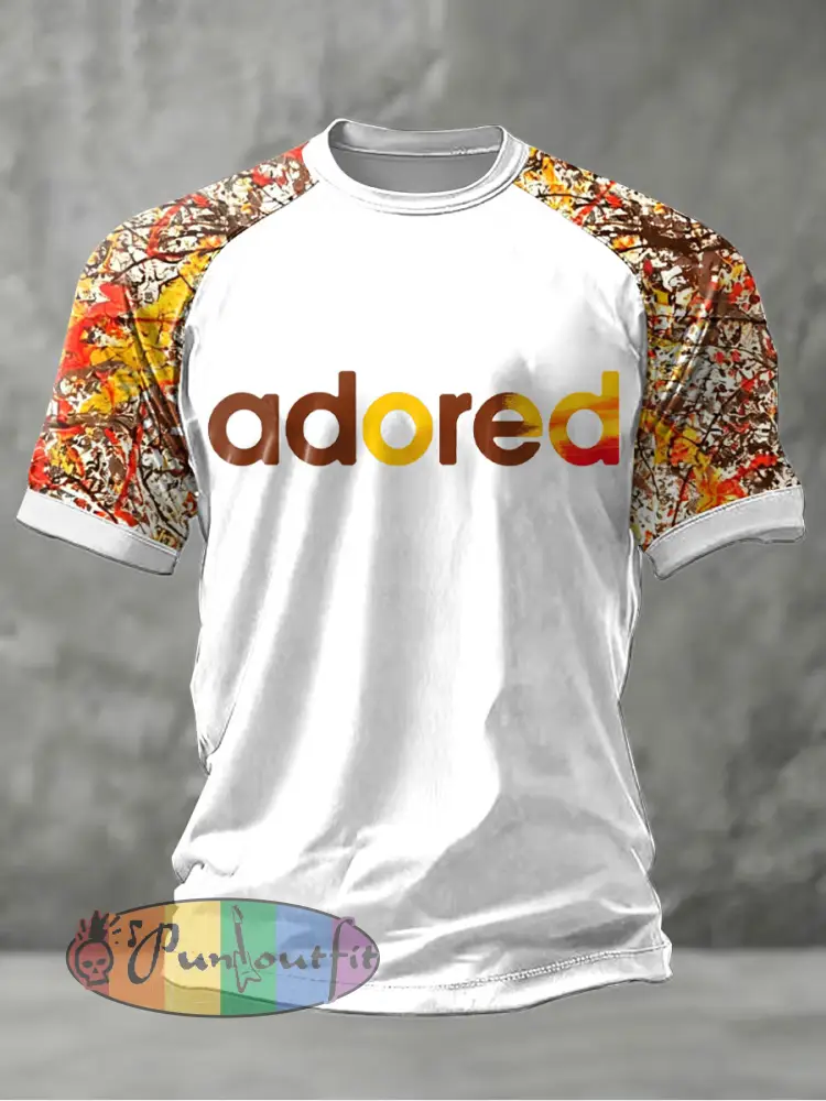Men’s Lemon Roses Music Lover Printed short sleeve t-shirt - White · S
