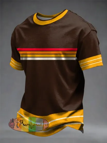 Men’s Retro short sleeves t-shirt - As picture · S