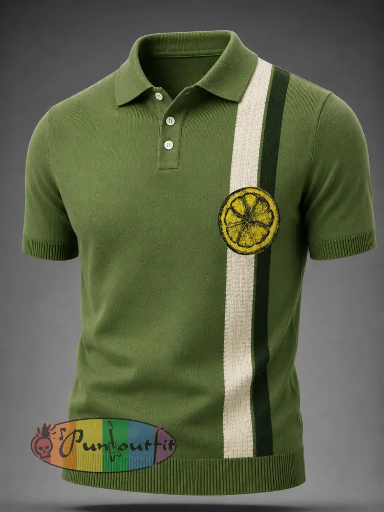 Men’s Retro polo shirt - As picture · S