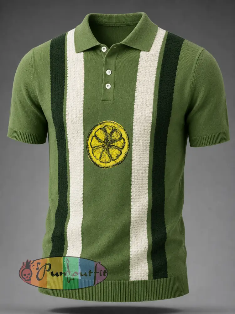 Men’s Retro polo shirt - As picture · S