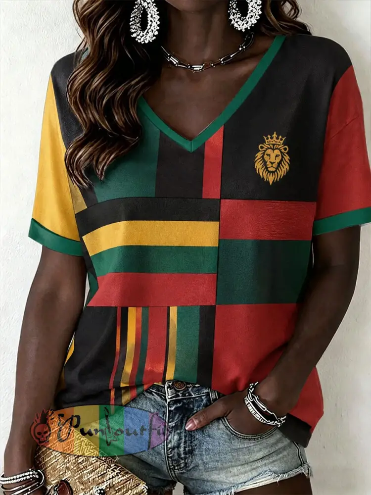 Women’s Reggae Lion T-Shirt - As picture · S