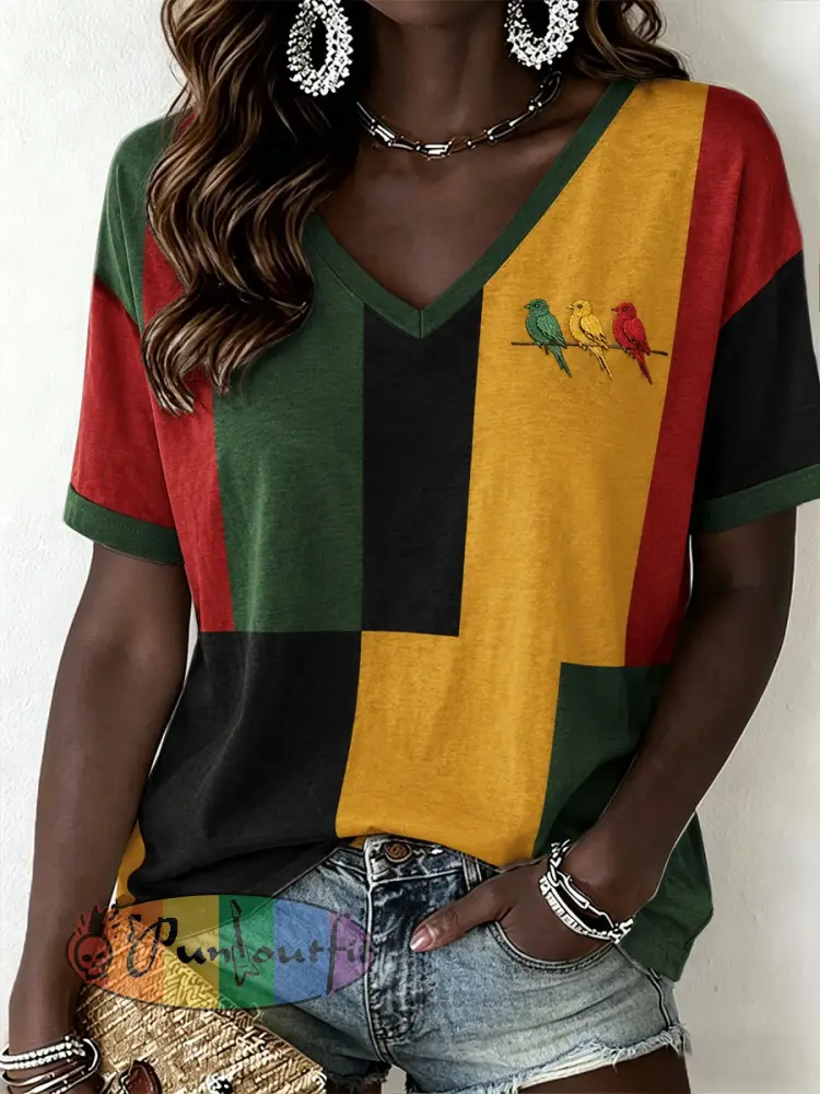 Women’s Reggae Music T-Shirt - As picture · S