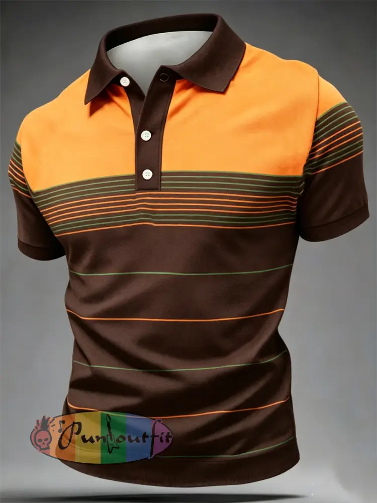 Men’s Retro polo shirt - As picture · S