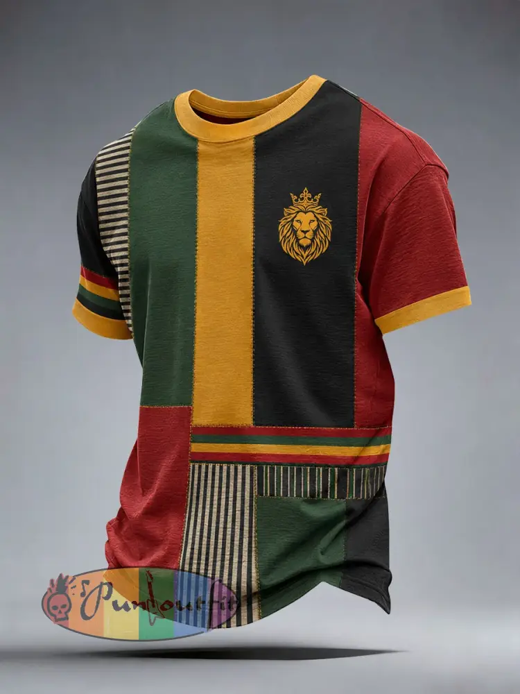 Men’s Reggae Lion T-Shirt - As picture · S