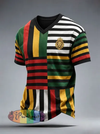 Men’s Reggae Lion T-Shirt - As picture · S