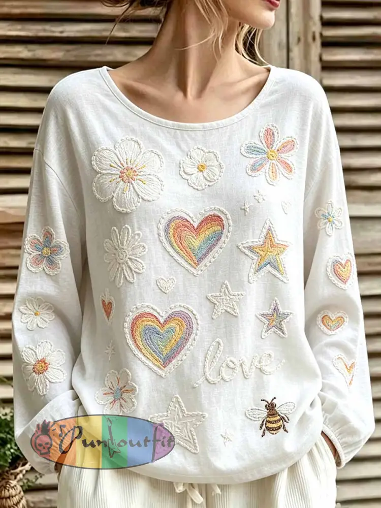 Women’s Pride Month Art Pattern Printed Casual T-Shirt - As picture · S