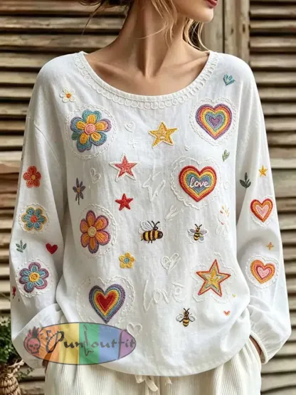 Women’s Pride Month Art Pattern Printed Casual T-Shirt - As picture · S